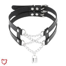 Leather Chain Choker - The Cursed Closet