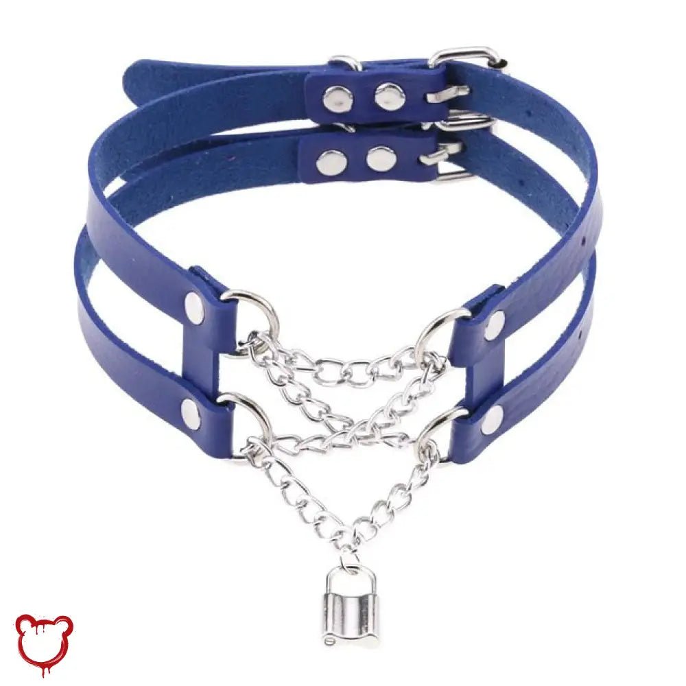 Leather Chain Choker - The Cursed Closet