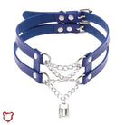 Leather Chain Choker - The Cursed Closet