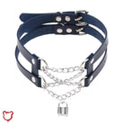 Leather Chain Choker - The Cursed Closet