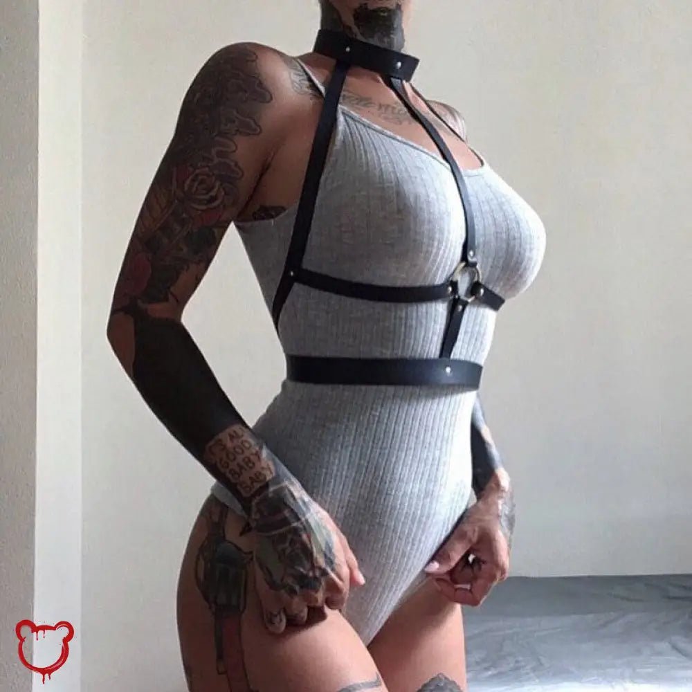 Leather Harness Upper Body - The Cursed Closet
