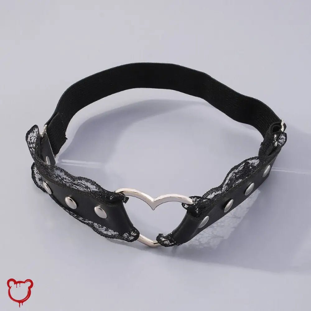 Leather Heart Leg Laces - The Cursed Closet