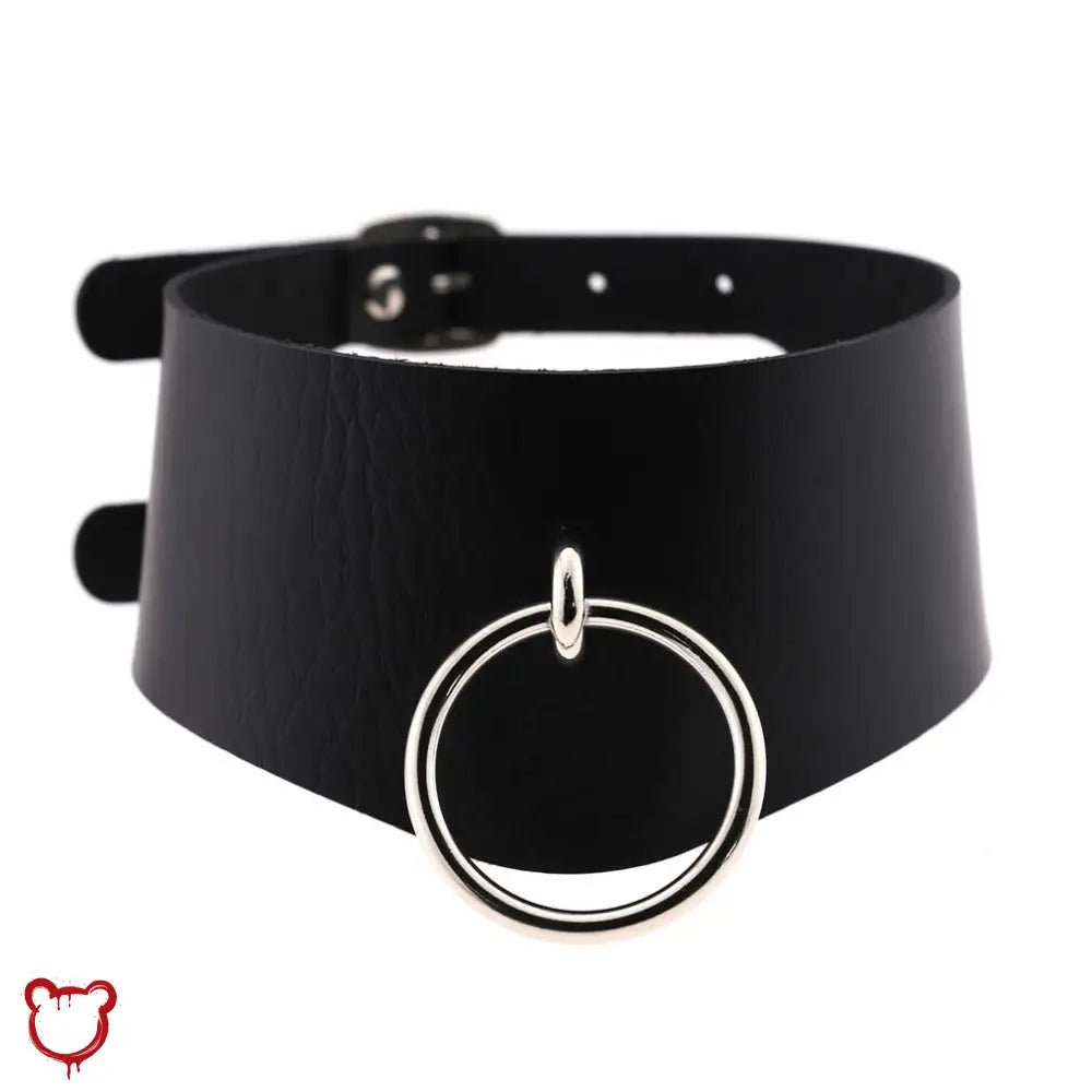 Leather O - Ring Choker - The Cursed Closet