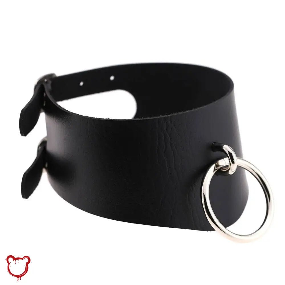 Leather O - Ring Choker - The Cursed Closet