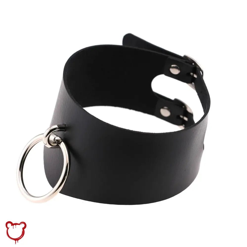 Leather O - Ring Choker - The Cursed Closet