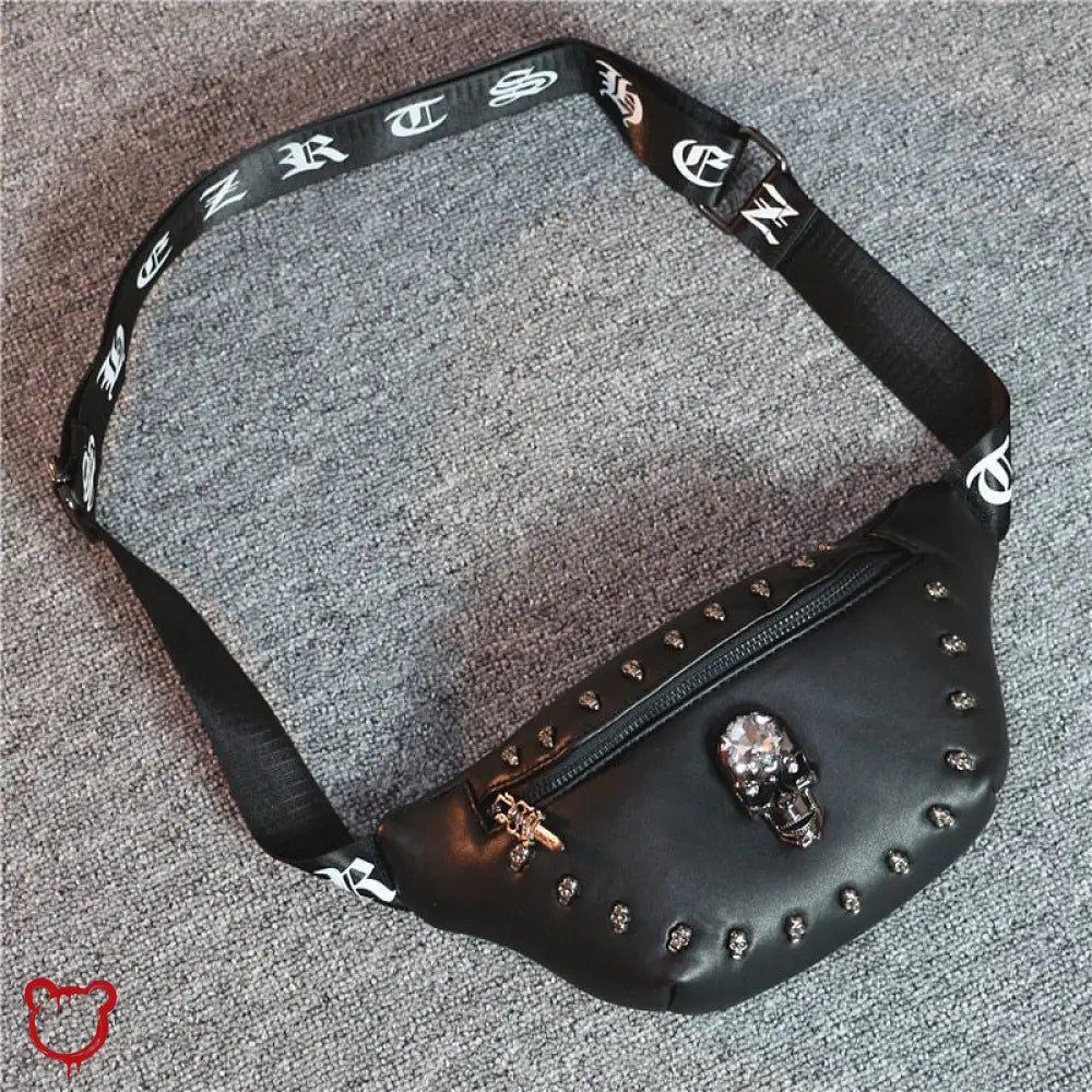 Leather Skull Waist Bag - Unisex - The Cursed Closet