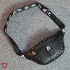 Leather Skull Waist Bag - Unisex - The Cursed Closet