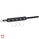 Leather stud choker with chains. - The Cursed Closet