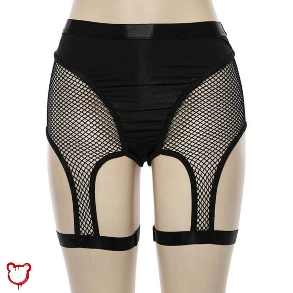 Lethal Black Waist Shorts - The Cursed Closet