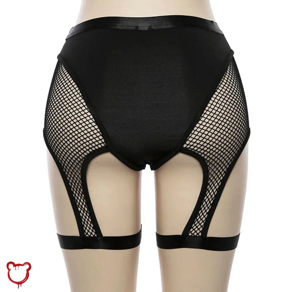 Lethal Black Waist Shorts - The Cursed Closet