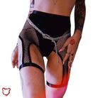 Lethal Black Waist Shorts - The Cursed Closet