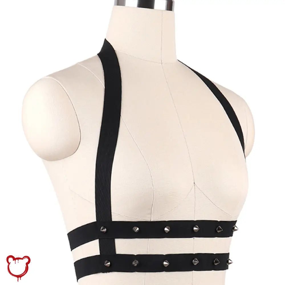 Lethal Gothic Stud Harness - The Cursed Closet