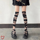 Lolita Knee Socks - Black - The Cursed Closet