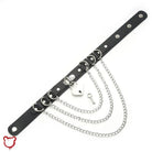 Love Hurts' Black Heart Padlock Chain Choker - The Cursed Closet