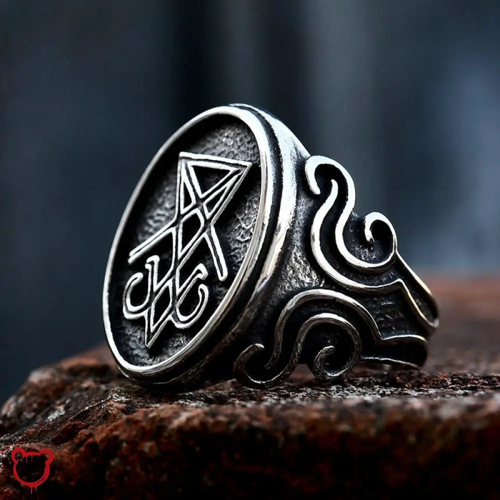 Lucifer Symbolism Ring - The Cursed Closet