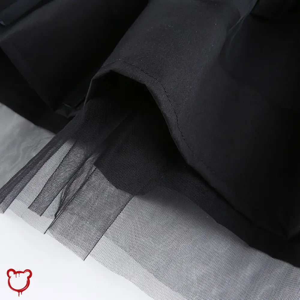 Madness Pleated Skirt: Black Grunge - The Cursed Closet