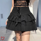 Madness Pleated Skirt: Black Grunge - The Cursed Closet