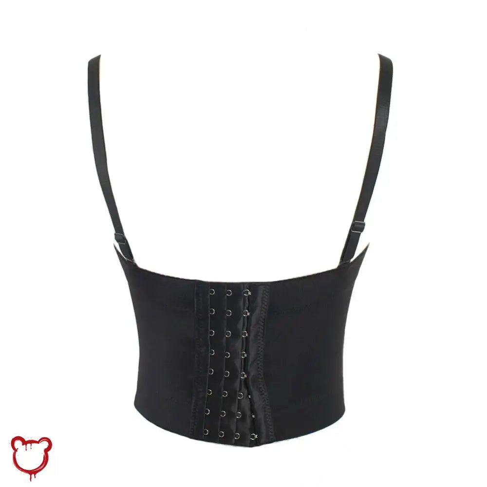 Matrix Faux Leather Bustier Top - The Cursed Closet