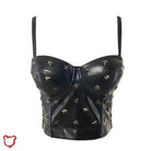 Matrix Faux Leather Bustier Top - The Cursed Closet