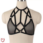 Mesh Garter Harness Top - The Cursed Closet