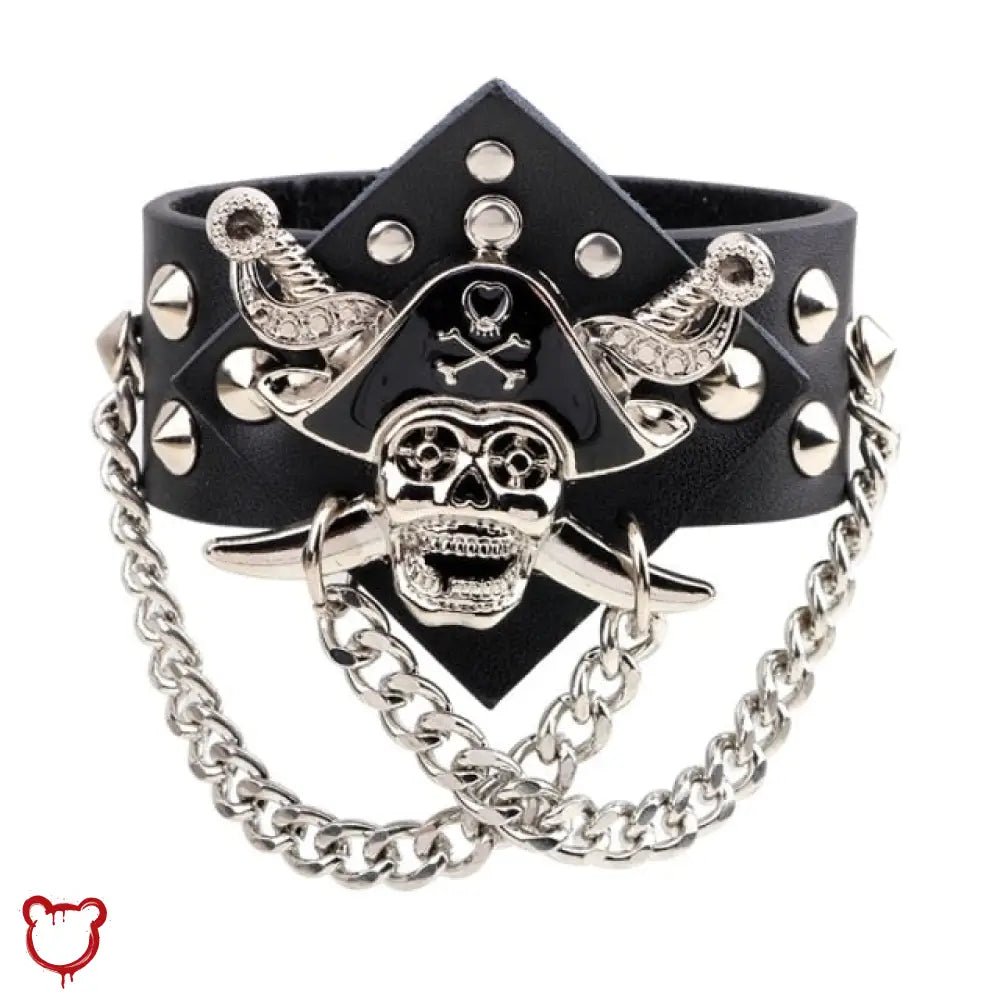 Metallic Leather Bracelets - The Cursed Closet