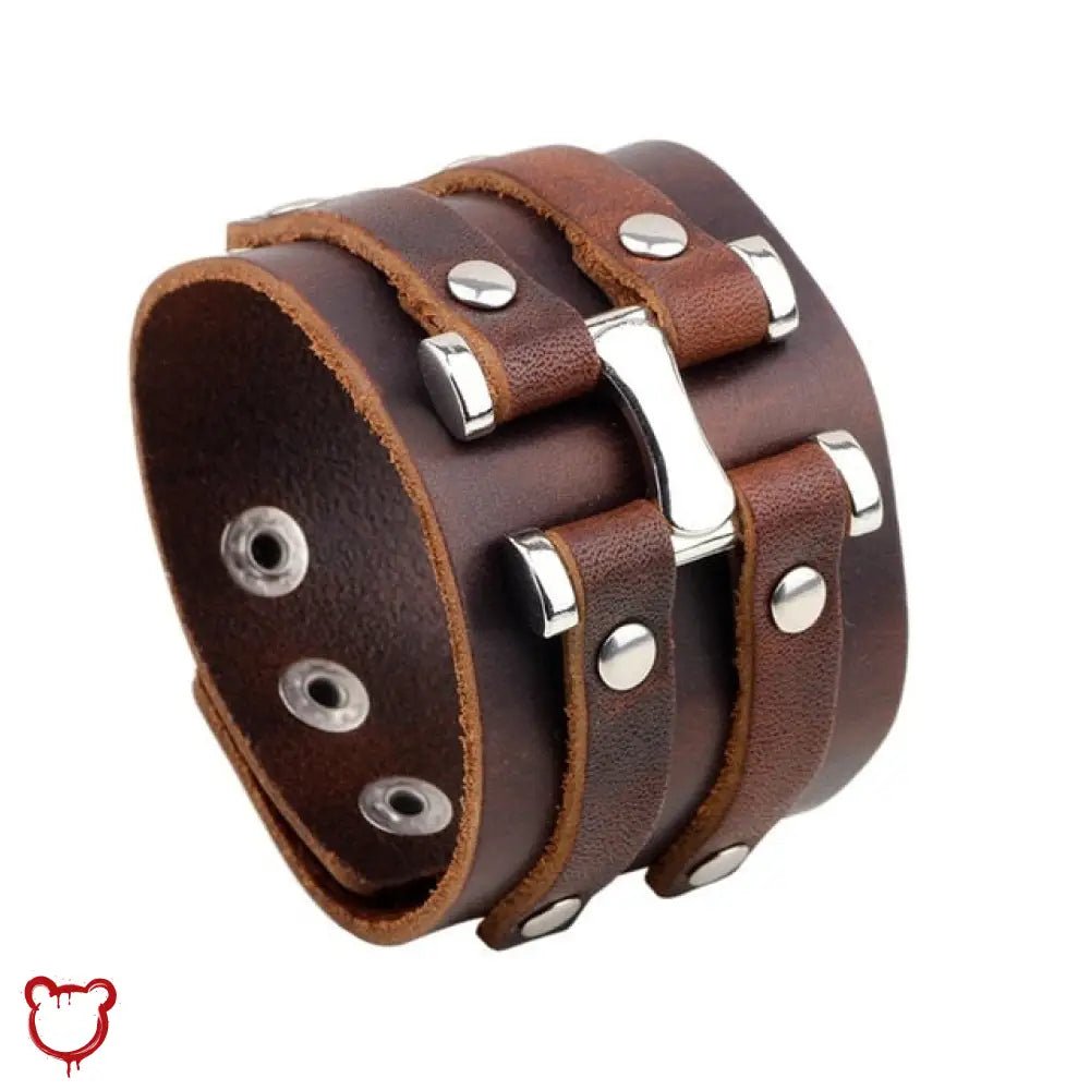 Metallic Leather Bracelets - The Cursed Closet