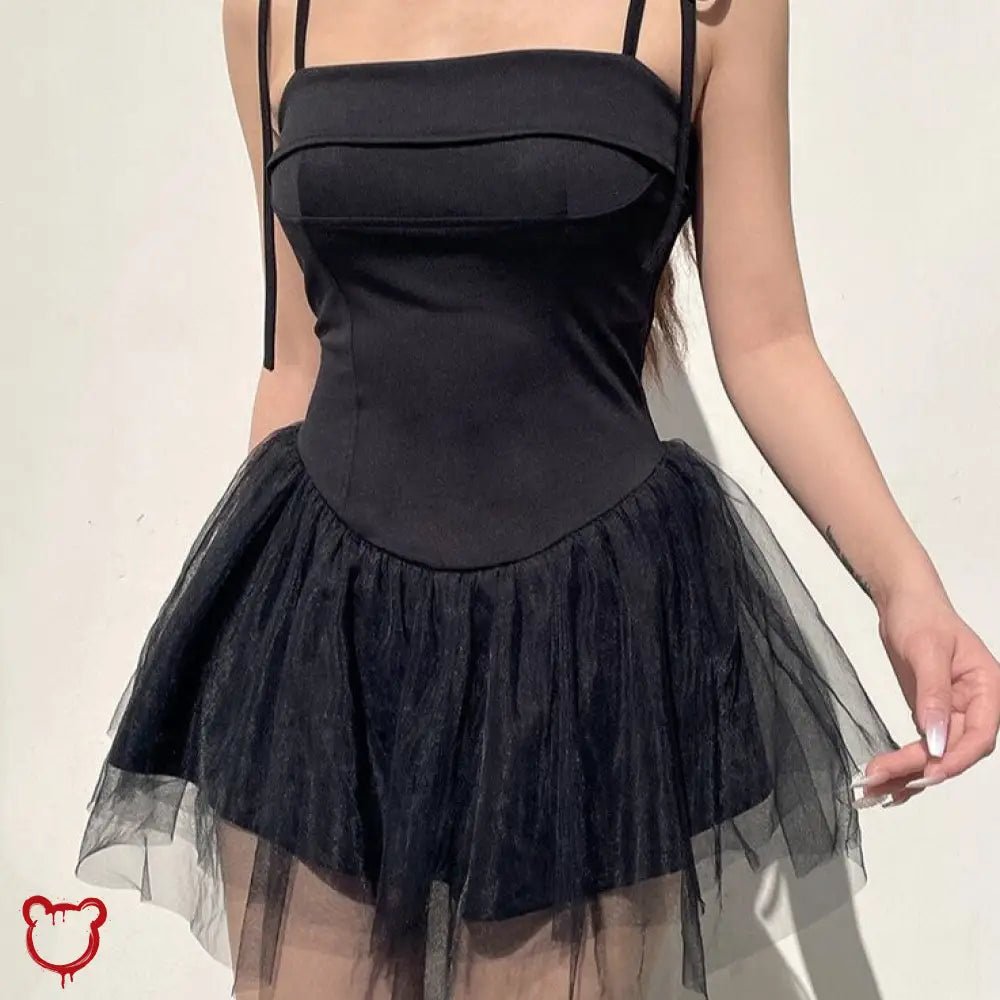 Midnight Alt Bandage Strap Dress - The Cursed Closet