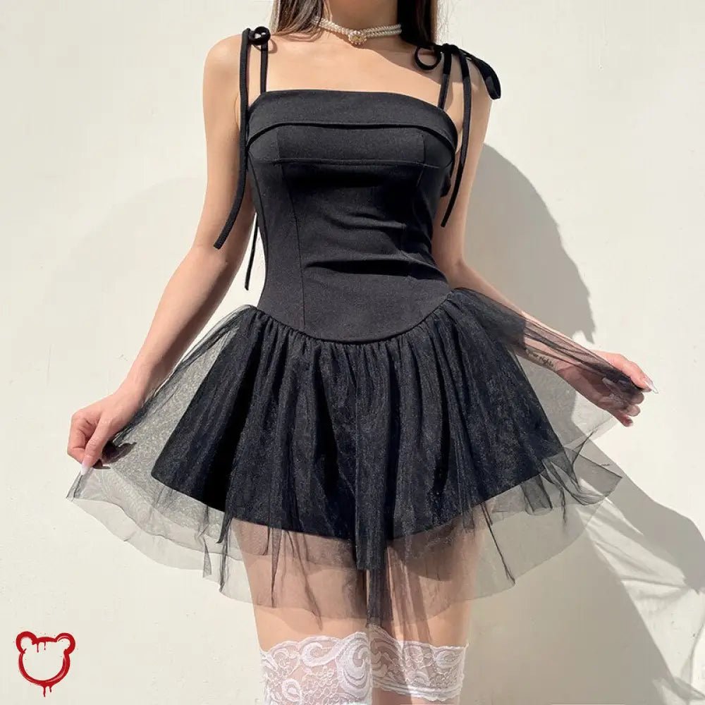 Midnight Alt Bandage Strap Dress - The Cursed Closet