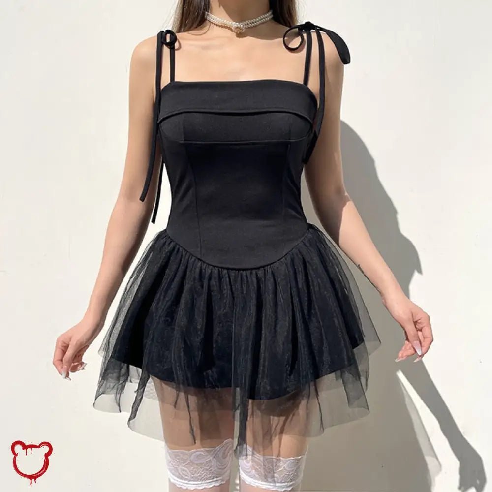 Midnight Alt Bandage Strap Dress - The Cursed Closet