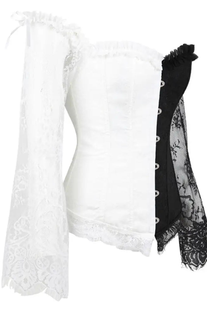 "Monochrome Corset by Witchery" - The Cursed Closet