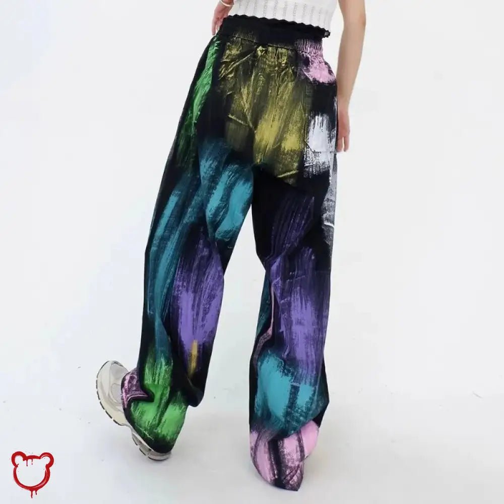 "Multi Color Oversized Pants: Slow Down!" - The Cursed Closet