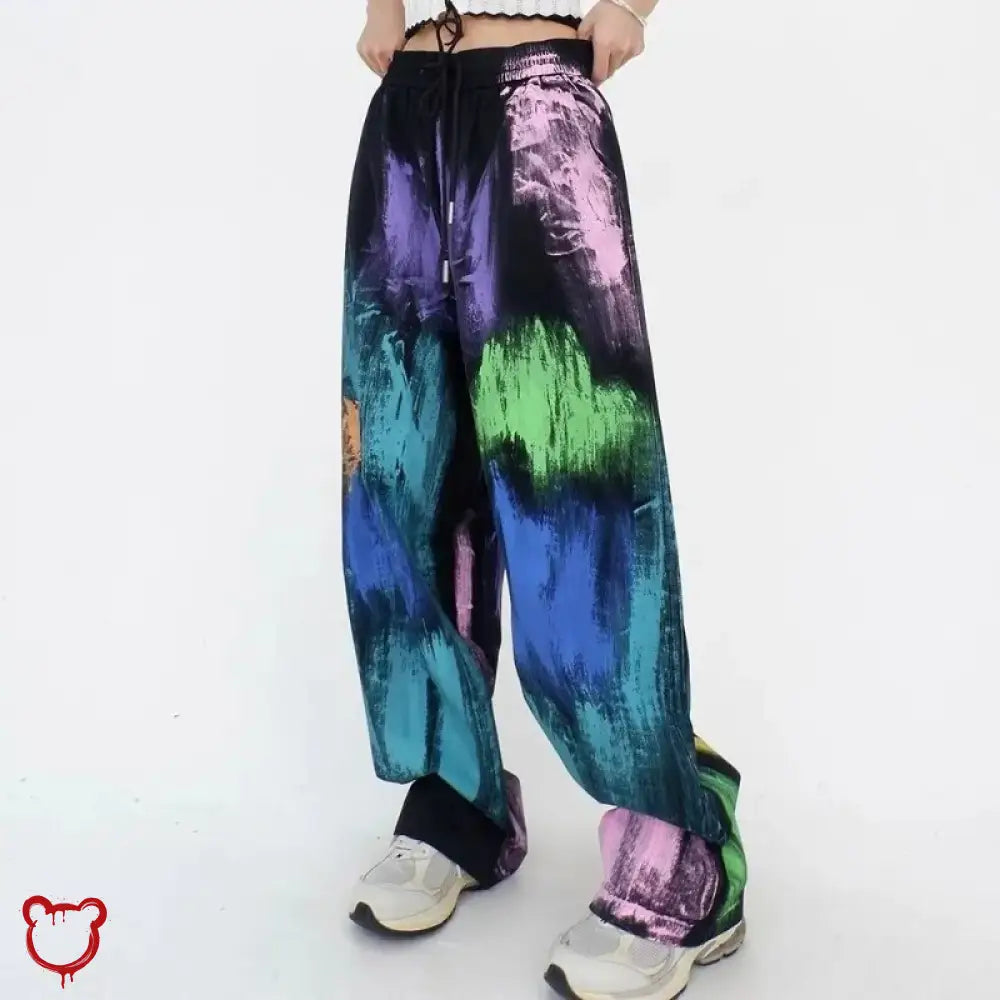 Multi Color Oversized Pants: Slow Down! Clothing