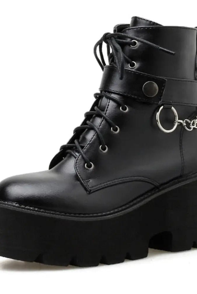 Myers' Gothic Block Heel Boots