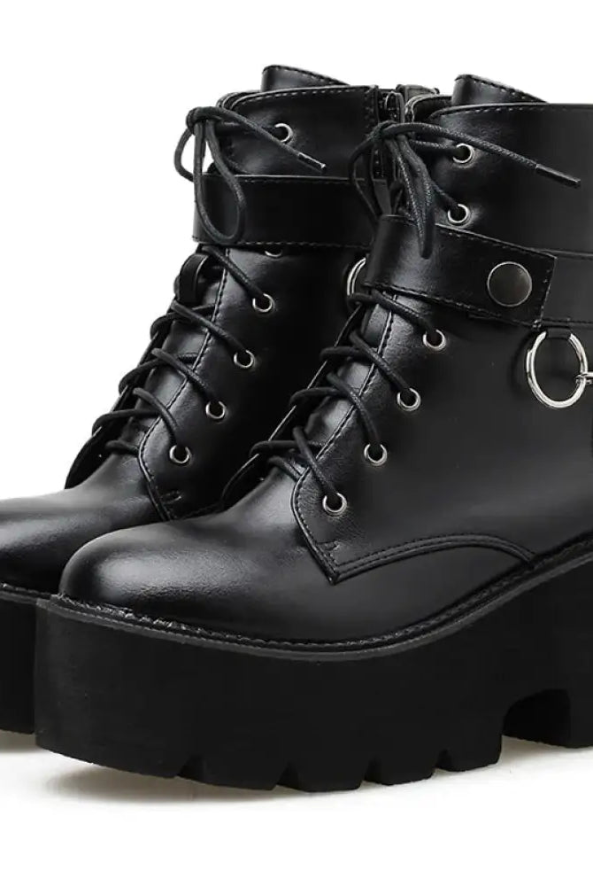 Myers' Gothic Block Heel Boots