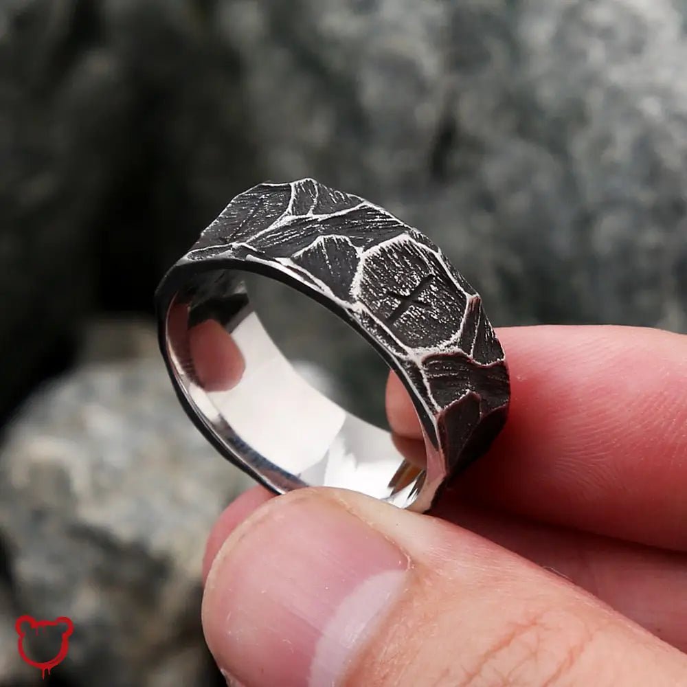Nordic Viking Retro Steel Ring - The Cursed Closet