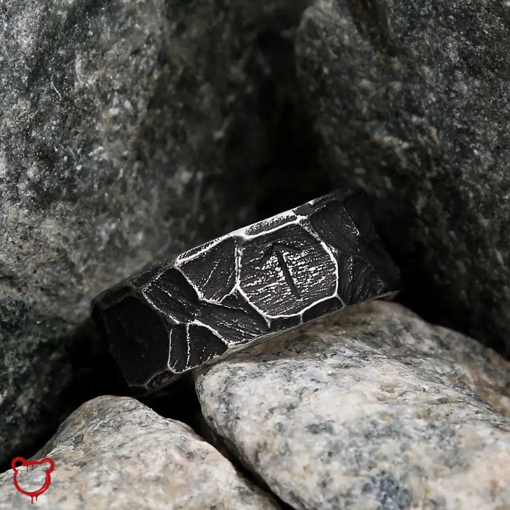 Nordic Viking Retro Steel Ring - The Cursed Closet