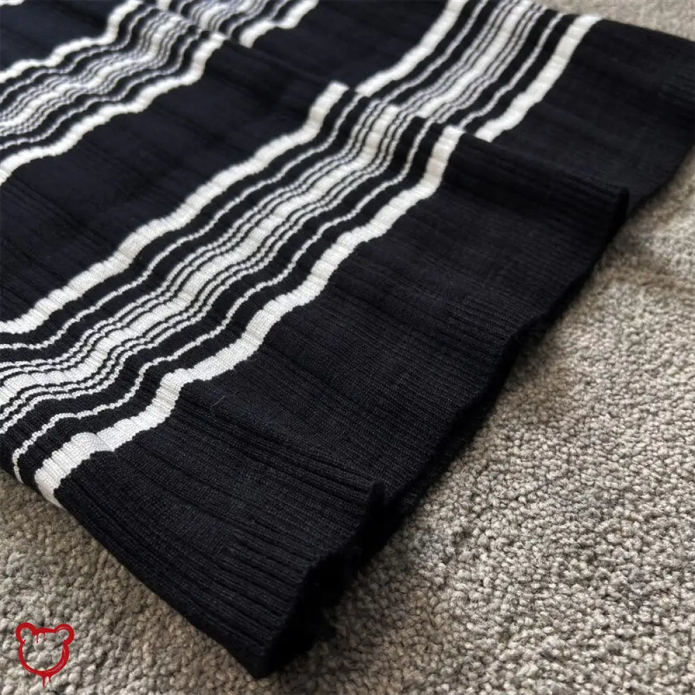 Pandora Stripe Knit Bodycon Dress - The Cursed Closet