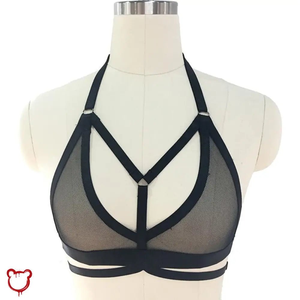 Paranormal Mesh Bra Crop - The Cursed Closet