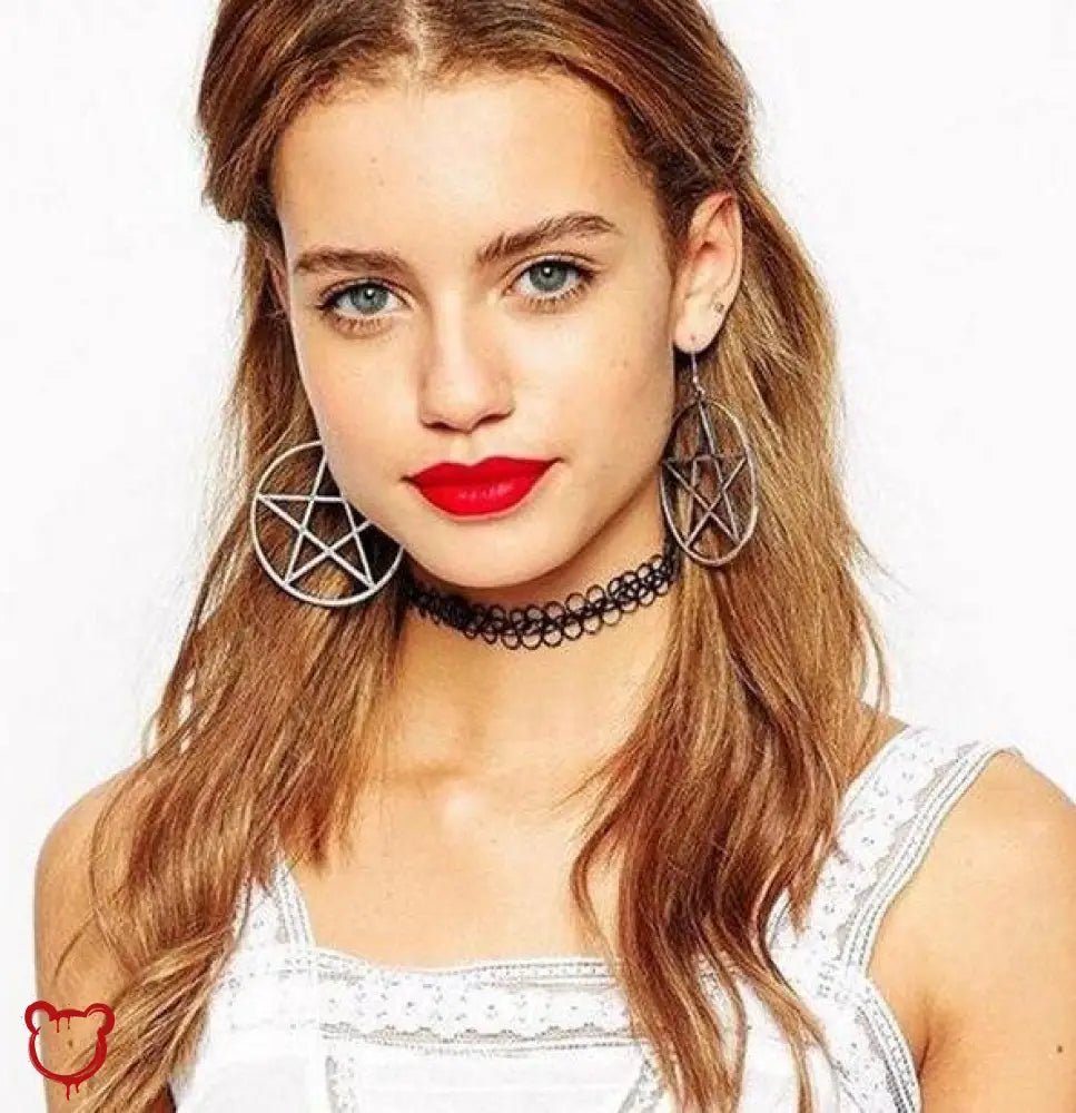 Pentagram Dangle Earrings - The Cursed Closet