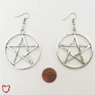 Pentagram Dangle Earrings - The Cursed Closet