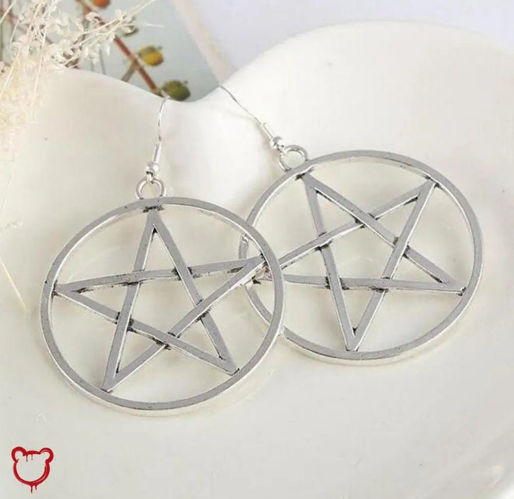 Pentagram Dangle Earrings - The Cursed Closet