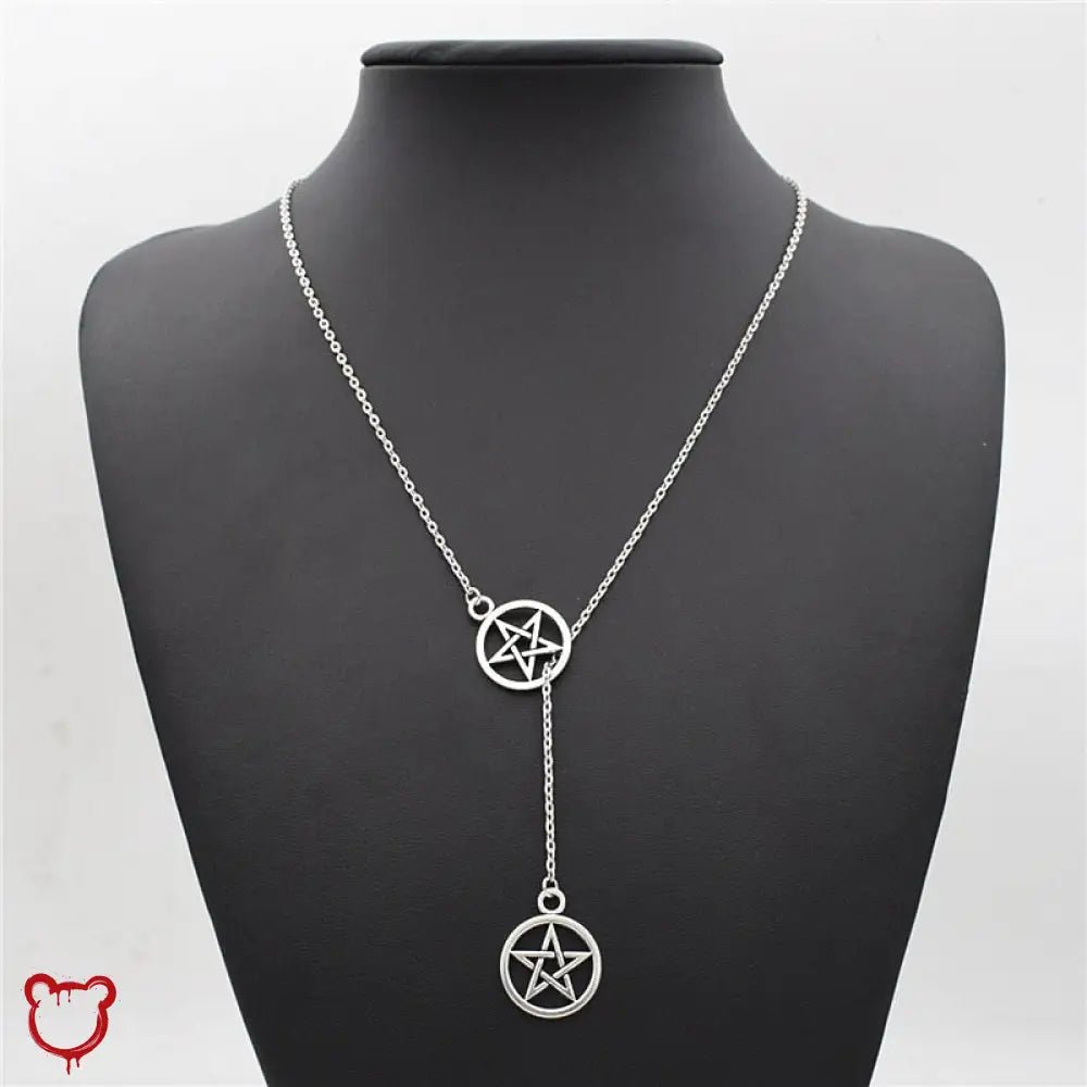 Pentagram Duo Necklace - The Cursed Closet