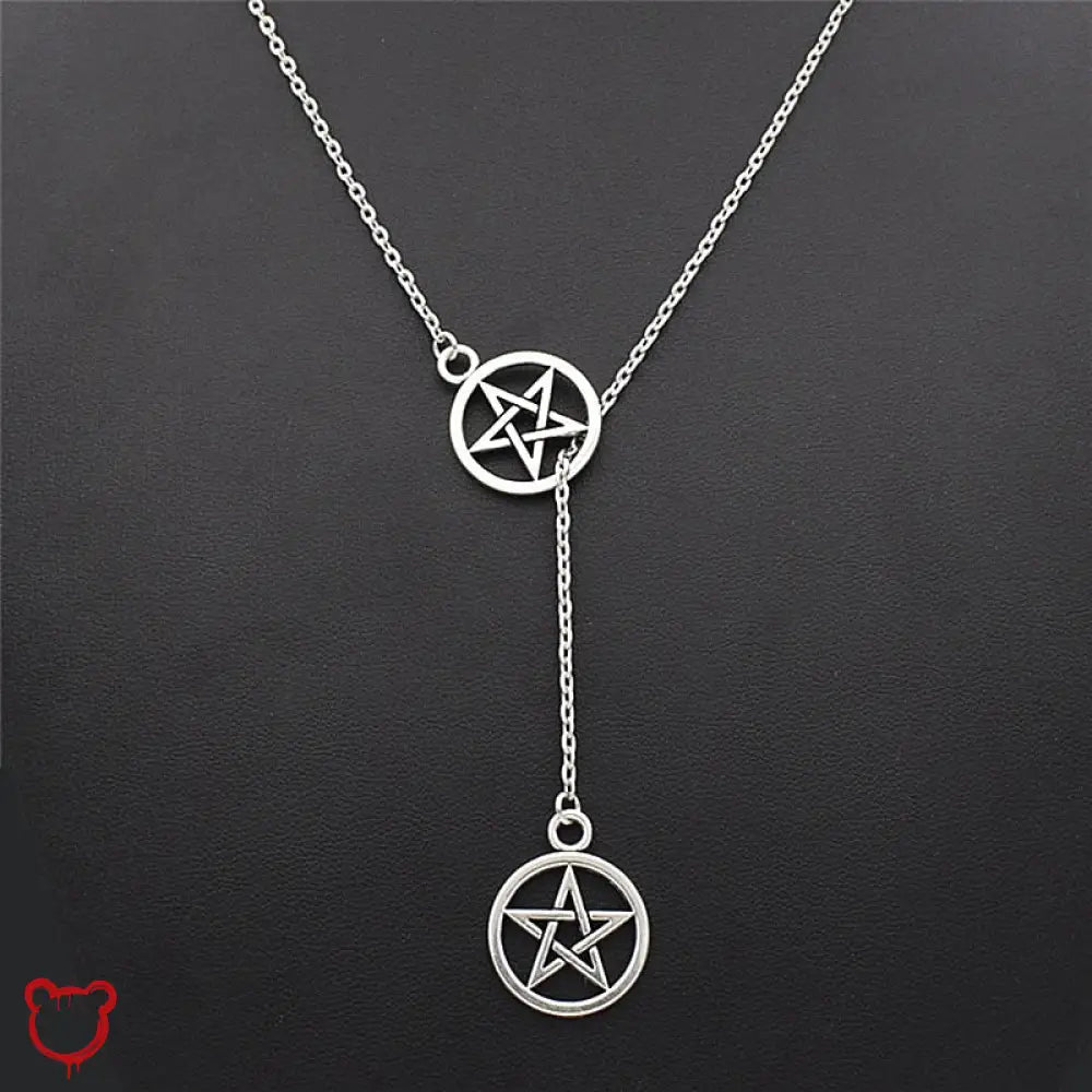 Pentagram Duo Necklace - The Cursed Closet