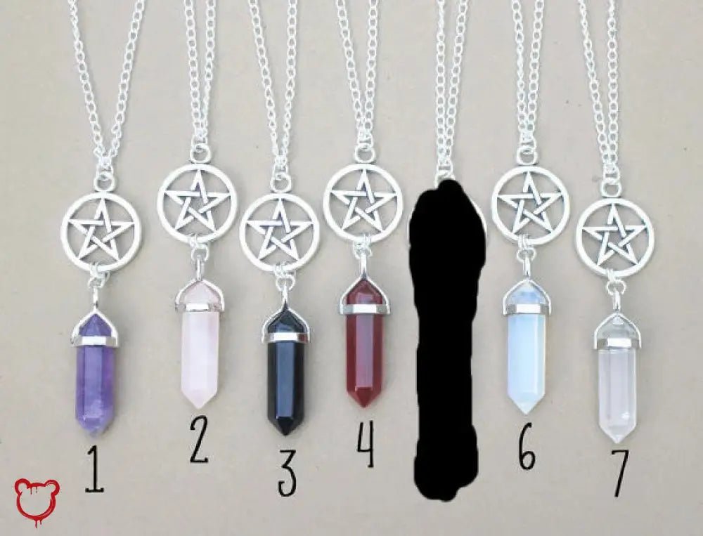 Pentagram Necklace - Assorted Colors. - The Cursed Closet