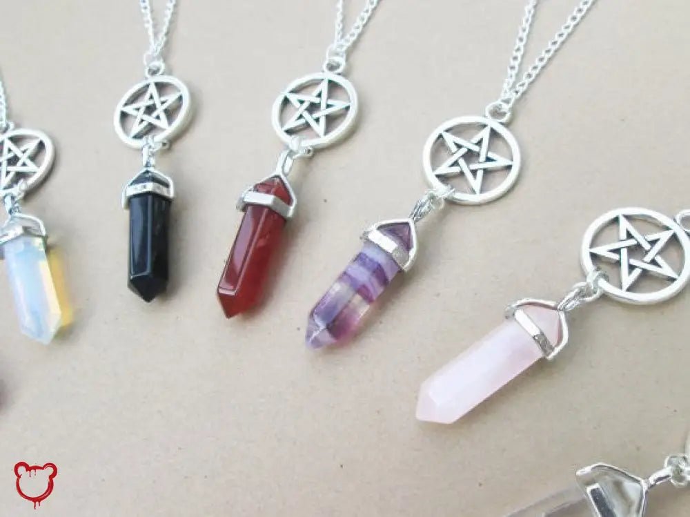 Pentagram Necklace - Assorted Colors. - The Cursed Closet