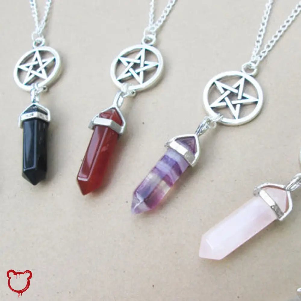 Pentagram Necklace - Assorted Colors. - The Cursed Closet