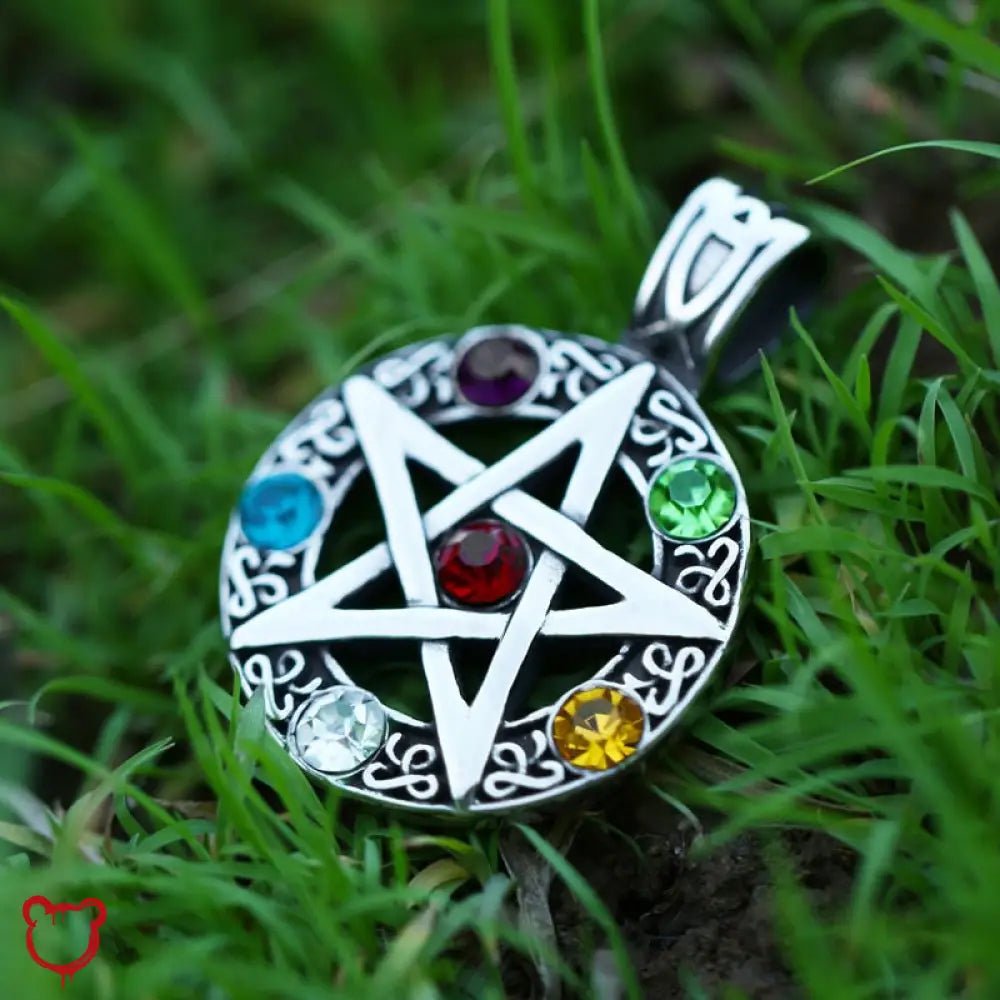 Pentagram Stone Pendant Necklace - The Cursed Closet