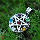 Pentagram Stone Pendant Necklace - The Cursed Closet