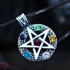 Pentagram Stone Pendant Necklace - The Cursed Closet