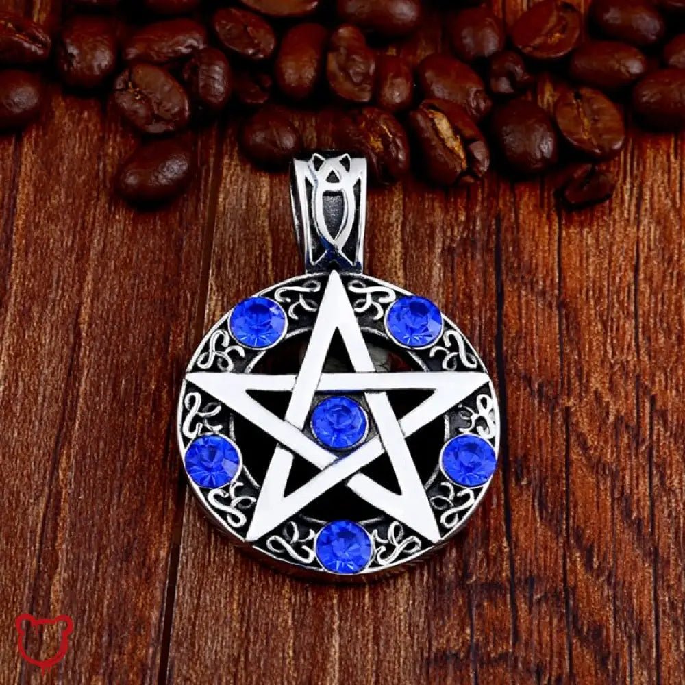 Pentagram Stone Pendant Necklace - The Cursed Closet